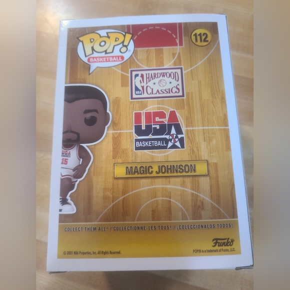 Funko Pop NBA Magic Johnson Figure - Red, White, Black - Picture 2 of 2